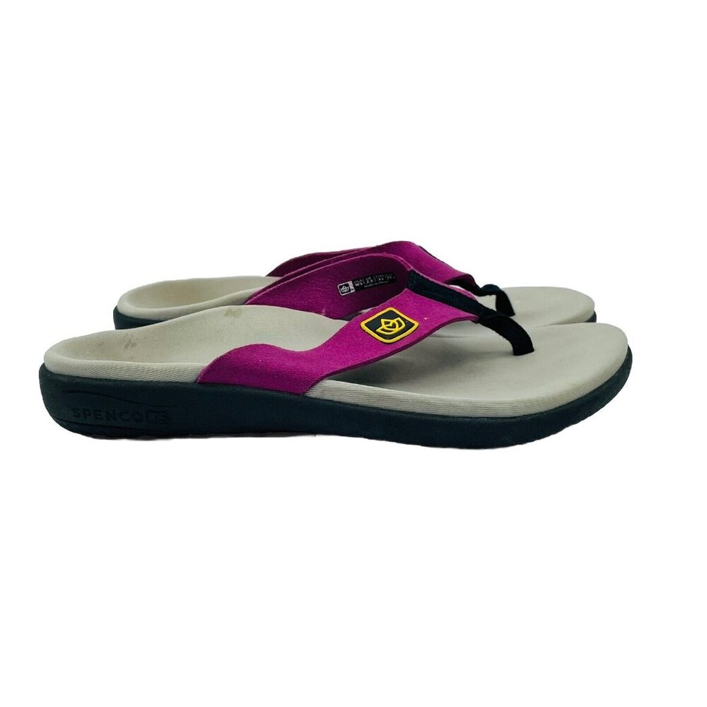 Spenco Sandals Womens Size 5 Purple Thong Comfort Arch Support Shoes Flip Flops